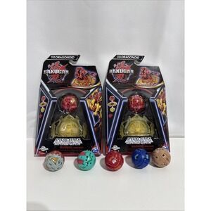 2‎ Bakugan SPECIAL ATTACK Pyrus Dragonoid Combine & Brawl 2023 5 VTG Bakugan